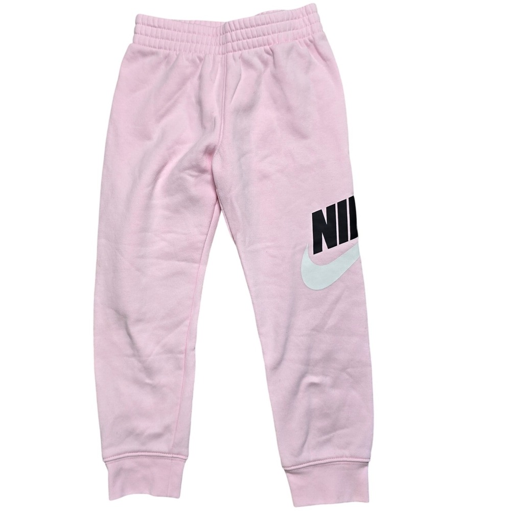 Nike Kids Pink Jogger Sweatpants Logo‎ Gym Sportswear Size 5